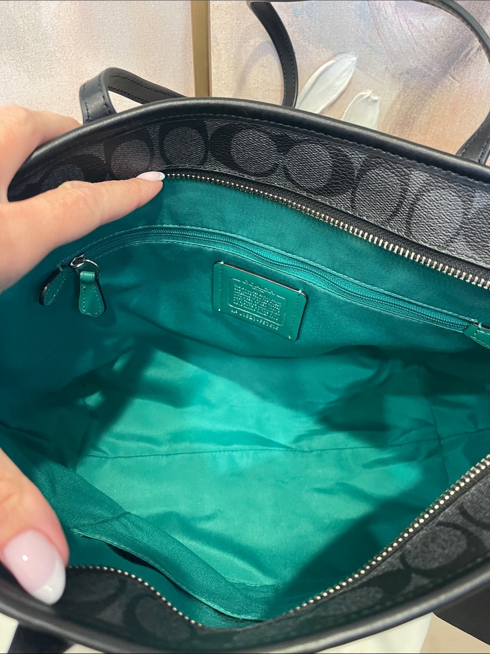 Coach City Skyline Tote with Matching Zip Wallet - Picture 11 of 12